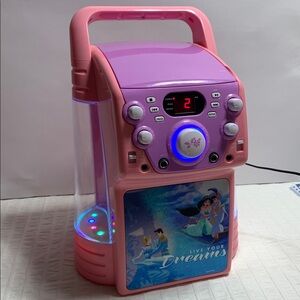Disney Pink and Purple Portable Karaoke Machine